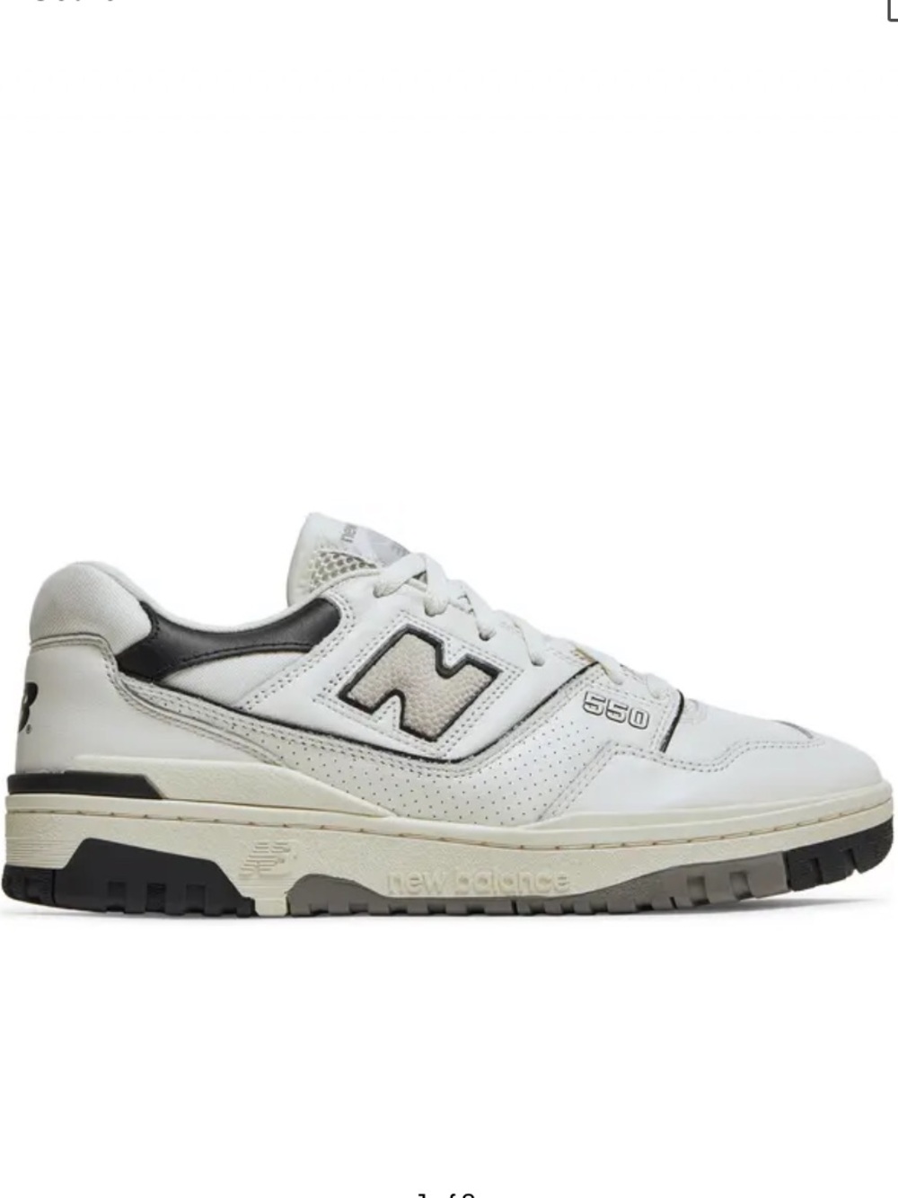 New Balance BB550 Sneaker in Sea Salt White